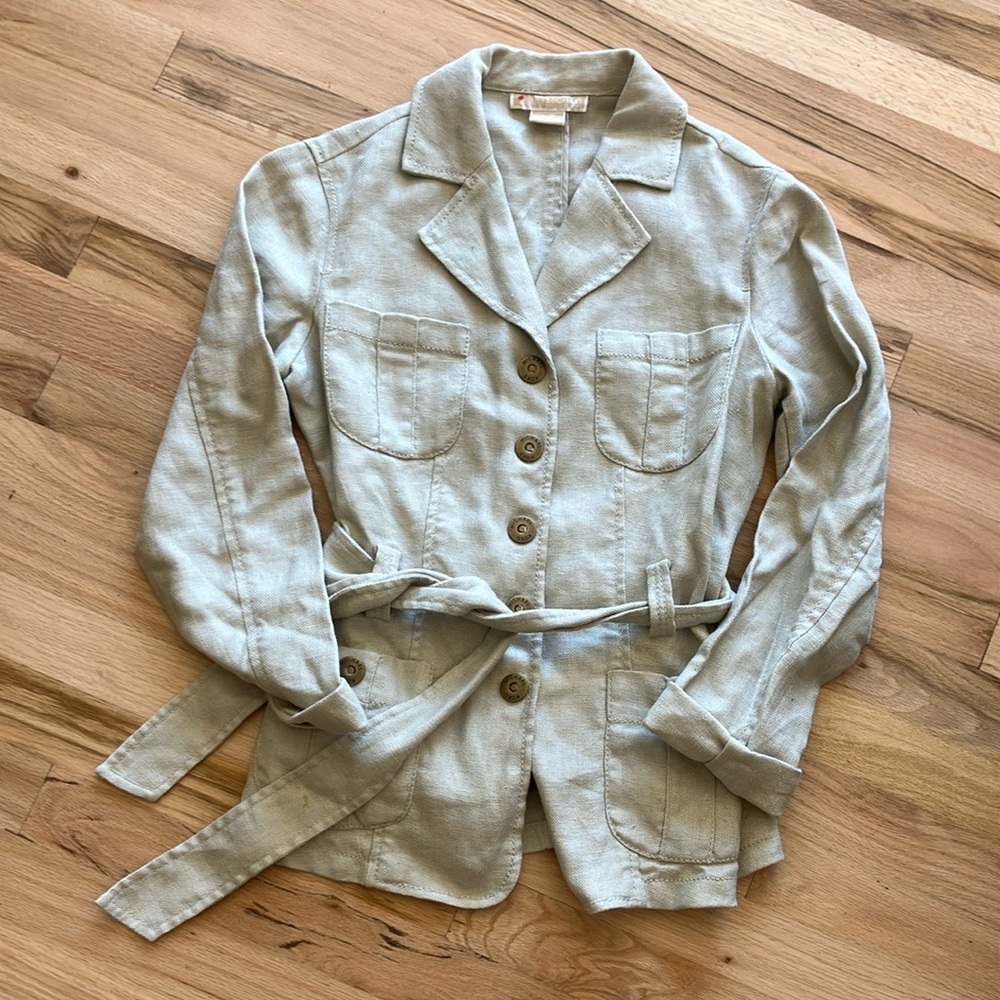 100% Linen Small S Michael Kors Jacket